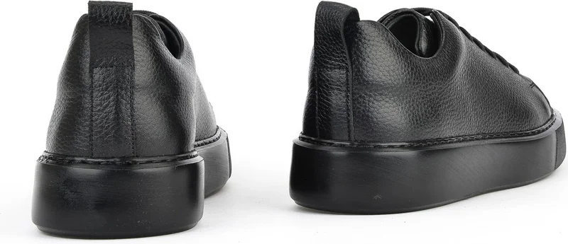 Ziya , Men's Genuine Leather Sneakers 1511026Z875Y Black