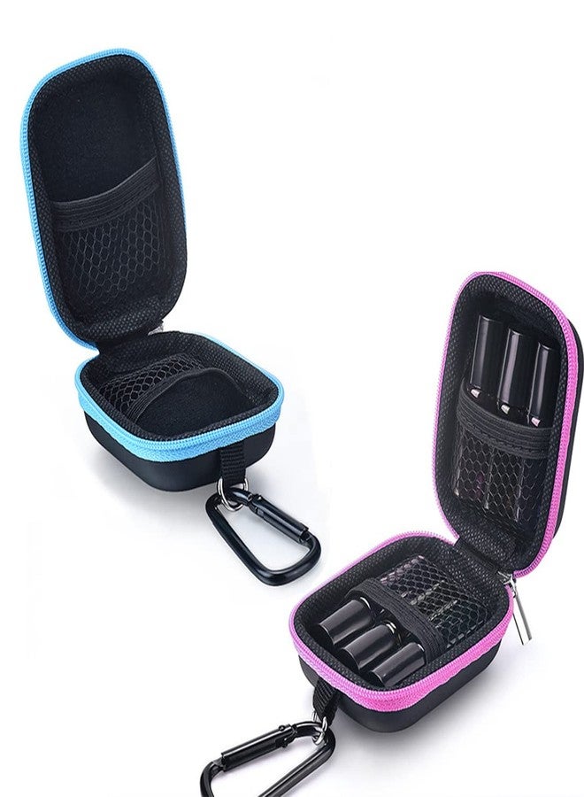 ericotry 3Pcs Portable Essential Oil Travel Bags Mini Essential Oil Carrying Shell Cases Double-Layer Organizer Fits 1ML- 5ML Roller Bottle for Crarry on and Travel - Image 2