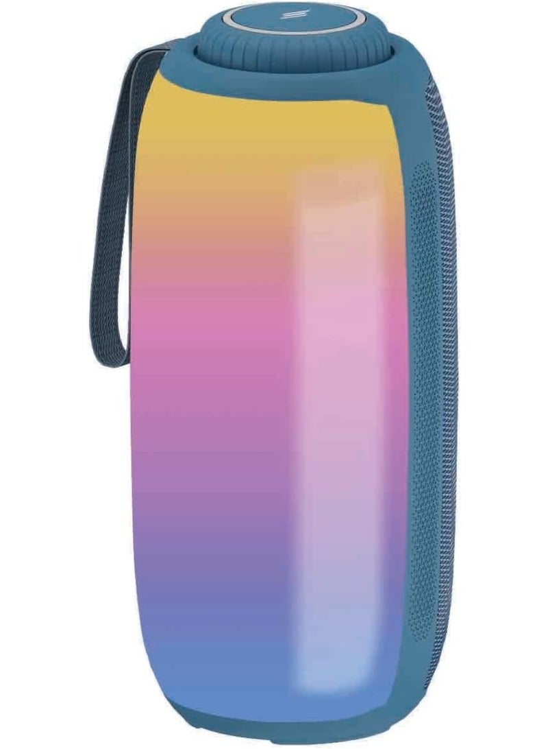 Smartix SoundPod Up Portable Bluetooth Speaker, IPX5 Water Resistant, 10 Meters Transmission, Bluetooth V5.3, Dual Pairing, RGB Light, Support SD Card, AUX, FM Radio (Tower RGB, Blue) - Image 1