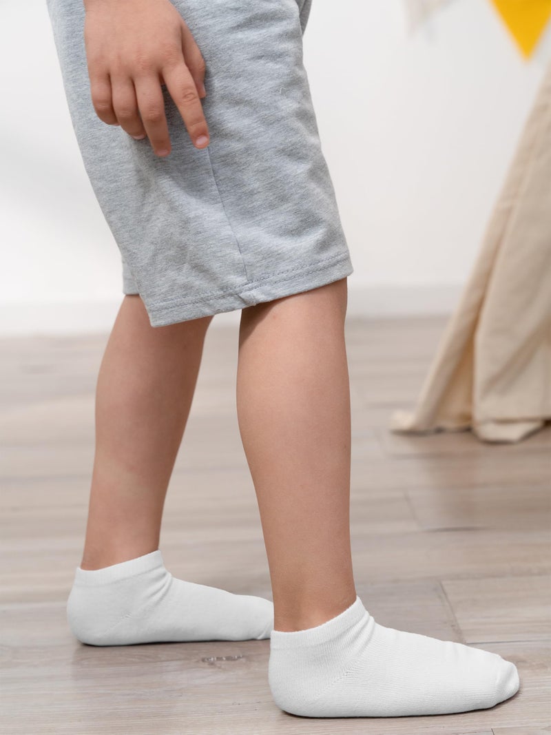 Cooraby 15 Pack Kids' Half Cushion Low Cut Athletic Ankle Socks Boys Girls Ankle Socks - Image 4