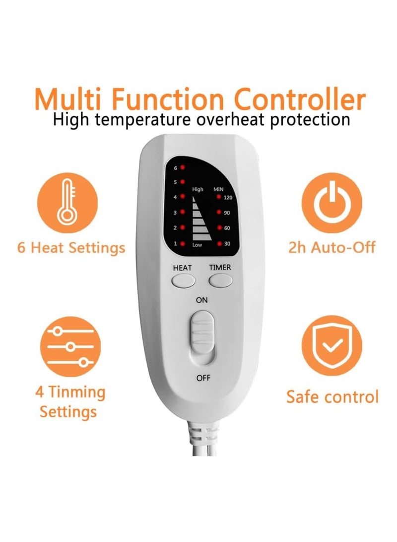 general Neck & Shoulder Weighted Heating Pads, 2 lb Large Neck Heating Pads for Pain Relief, 6 Heat Settings, 4 Timers, Auto Off, Electric Heating Gifts Women's Men's Mom Dad - Image 3