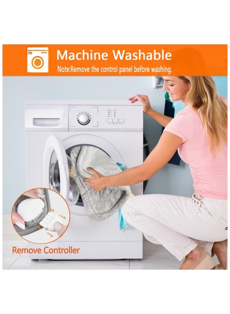 general Neck & Shoulder Weighted Heating Pads, 2 lb Large Neck Heating Pads for Pain Relief, 6 Heat Settings, 4 Timers, Auto Off, Electric Heating Gifts Women's Men's Mom Dad - Image 5