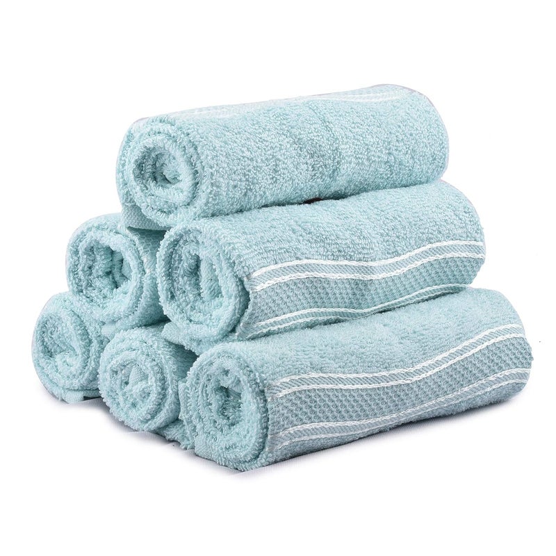Space Fly Space Fly SILVERLINE Love Touch Very Soft Fresh Loom 300 GSM 100 Cotton Face Towel Hanky for Men Face Towel for Women Towel Handkerchiefs for Women Baby face Towels Newborn 10 Pieces - Image 3