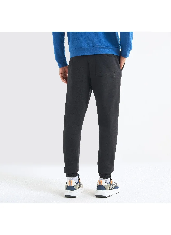 FAV Solid Regular Fit Joggers with Flexi Waistband and Pockets