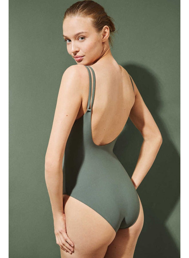 women'secret Shaper swimsuit with green washers  - Image 3