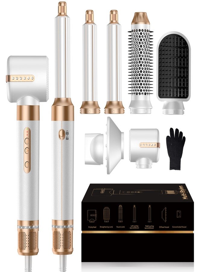 Yitrust Blow Dryer Brush 7 in ONE，Autowrap Curling Wand, 110,000 RPM High-Speed Negative Ionic Hair Dryer with Diffuser Concentrator, Round Brush Blow Dryer Air Styler, Volumizing Hair Styling Tools - Image 1