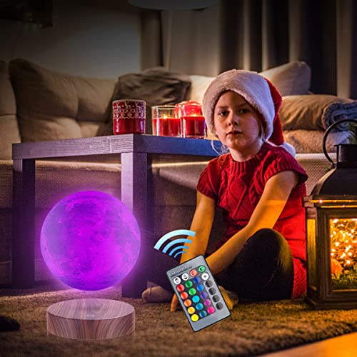 VGAzer Levitating Moon Lamp, Floating and Spinning 3D Moon Light 16 Colors Model ,Gifts for Women,Thanksgiving Christmas Gifts for Kids,Friends - Image 5