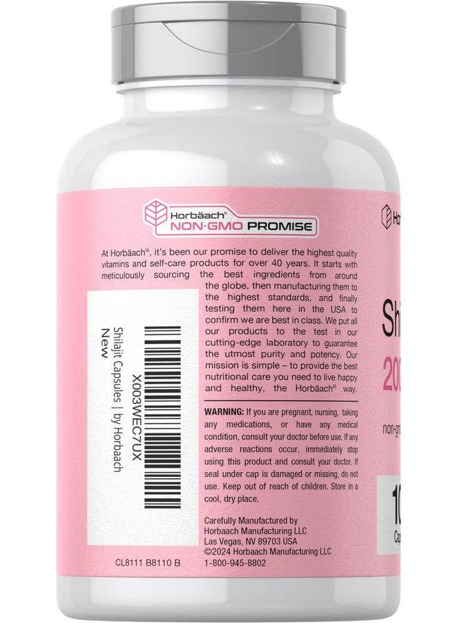 Horbäach Horbaach Shilajit for Women | 100 Capsules | 2000mg | Non GMO, Gluten Free Supplement - Image 3