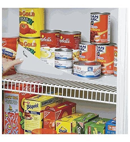 Shelf-IT بطانة رف سلكي بطول 10 أقدام مع علامات قفل لتناسب رفوف سلكية بعمق 12 بوصة مصنوعة في الولايات المتحدة الأمريكية تمنع العناصر من الانقلاب أو السقوط من خلال الفجوات - Image 2