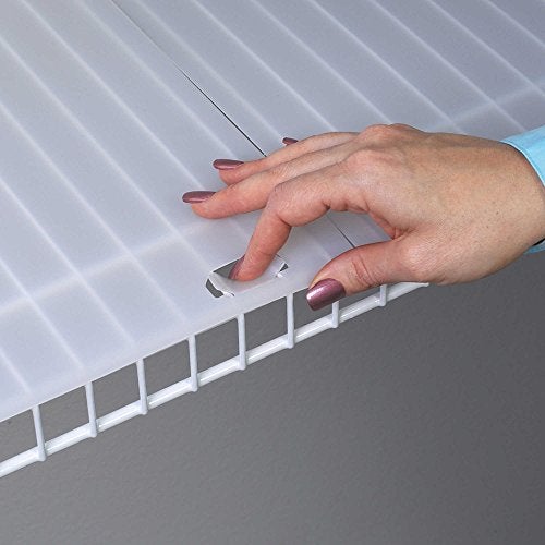 Shelf-IT بطانة رف سلكي بطول 10 أقدام مع علامات قفل لتناسب رفوف سلكية بعمق 12 بوصة مصنوعة في الولايات المتحدة الأمريكية تمنع العناصر من الانقلاب أو السقوط من خلال الفجوات - Image 5