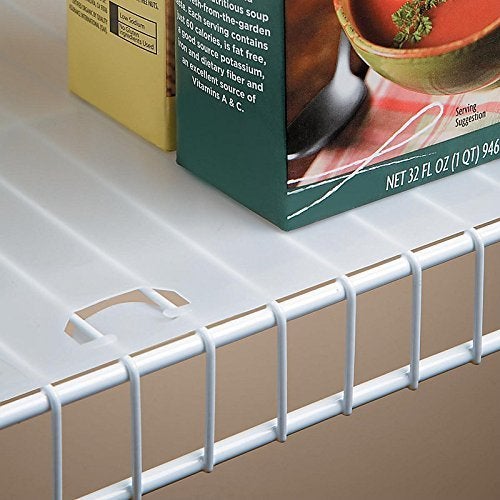 Shelf-IT بطانة رف سلكي بطول 10 أقدام مع علامات قفل لتناسب رفوف سلكية بعمق 12 بوصة مصنوعة في الولايات المتحدة الأمريكية تمنع العناصر من الانقلاب أو السقوط من خلال الفجوات - Image 3