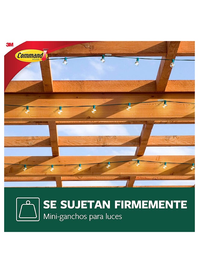 3M Command Clear Outdoor Light Clips 10 x 18 x 4 cm  - Image 4