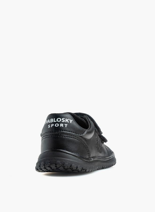 Pablosky Girls Hook & Loop Leather School Shoes - Image 2