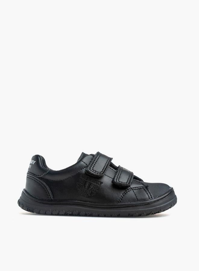 Pablosky Girls Hook & Loop Leather School Shoes - Image 1