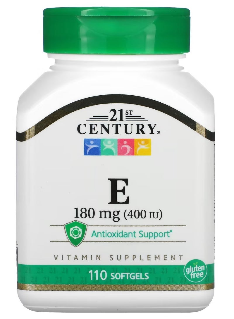 القرن الحادي والعشرون فيتامين هـ 180 ملغ 400 وحدة دولية 110 كبسولات هلامية - Image 1