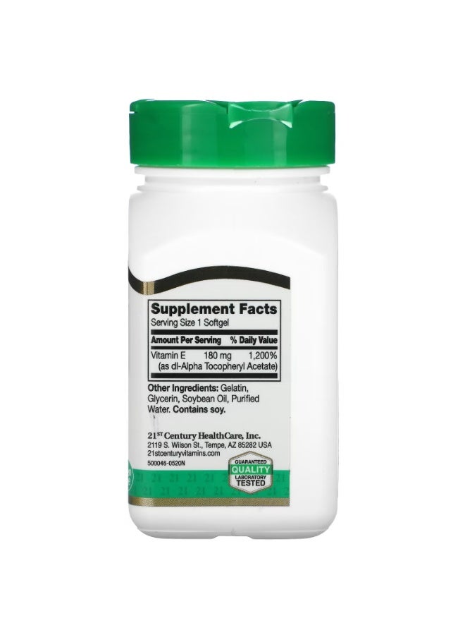 القرن الحادي والعشرون فيتامين هـ 180 ملغ 400 وحدة دولية 110 كبسولات هلامية - Image 2