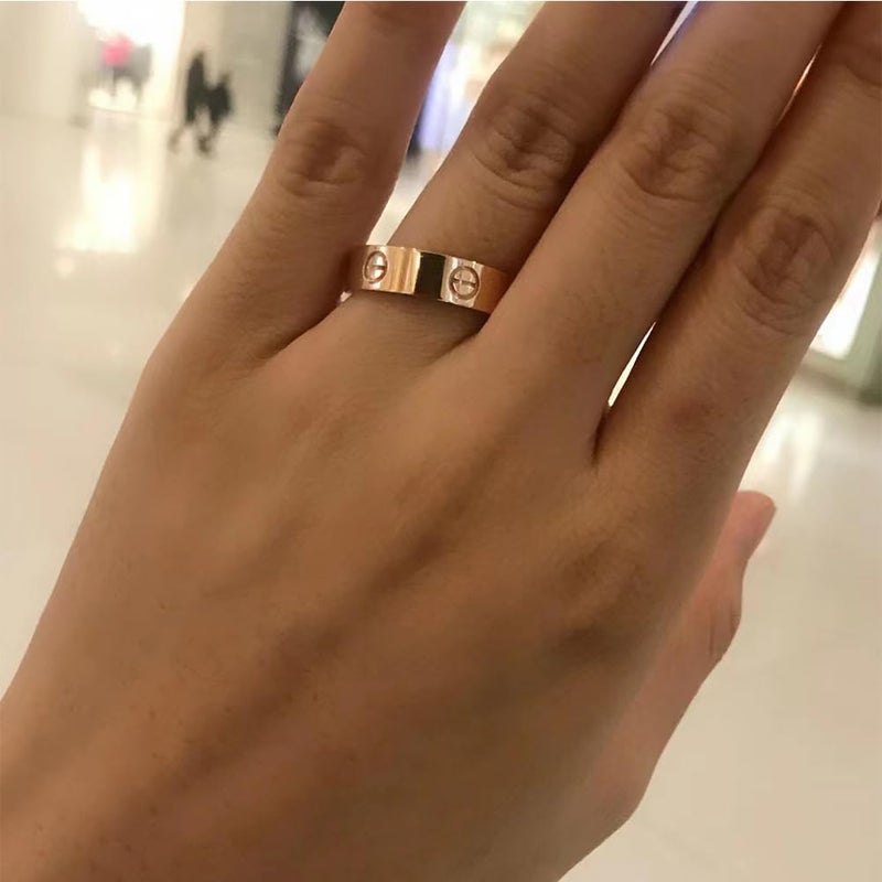 nine-tailed fox Love Ring For Women Men Girls Boys Kids Titanium Steel 18K Gold Jewelry Unisex Adult Wedding Birthday Present Anniversary Best Gifts Size 10 - Image 3