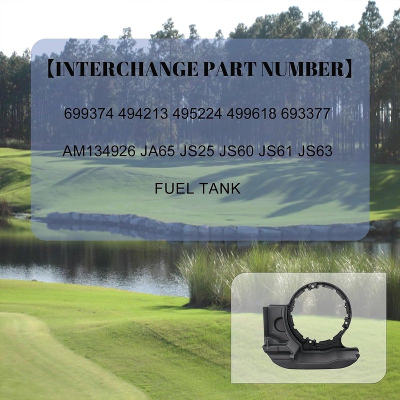 JDLLONG Gas Fuel Tank Fit for 699374 Gas Tank for John Deere for Troy Bilt for Craftsman More Replaces 494213 495224 499618 693377 Fuel Tank with Cap - Image 5