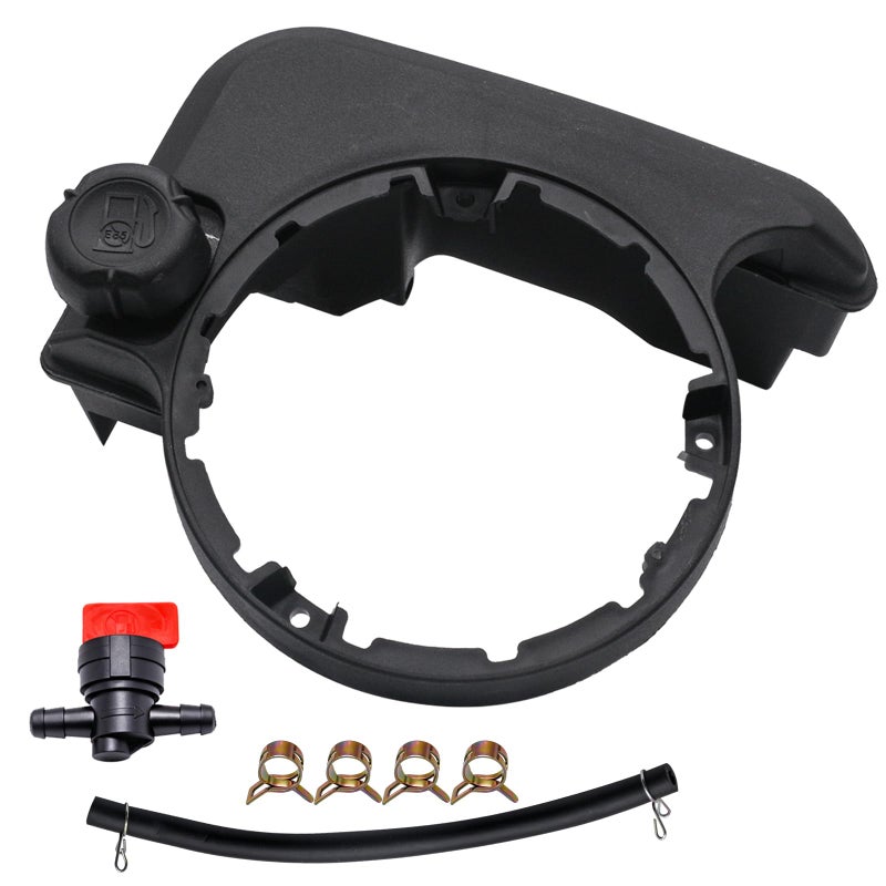JDLLONG Gas Fuel Tank Fit for 699374 Gas Tank for John Deere for Troy Bilt for Craftsman More Replaces 494213 495224 499618 693377 Fuel Tank with Cap - Image 2
