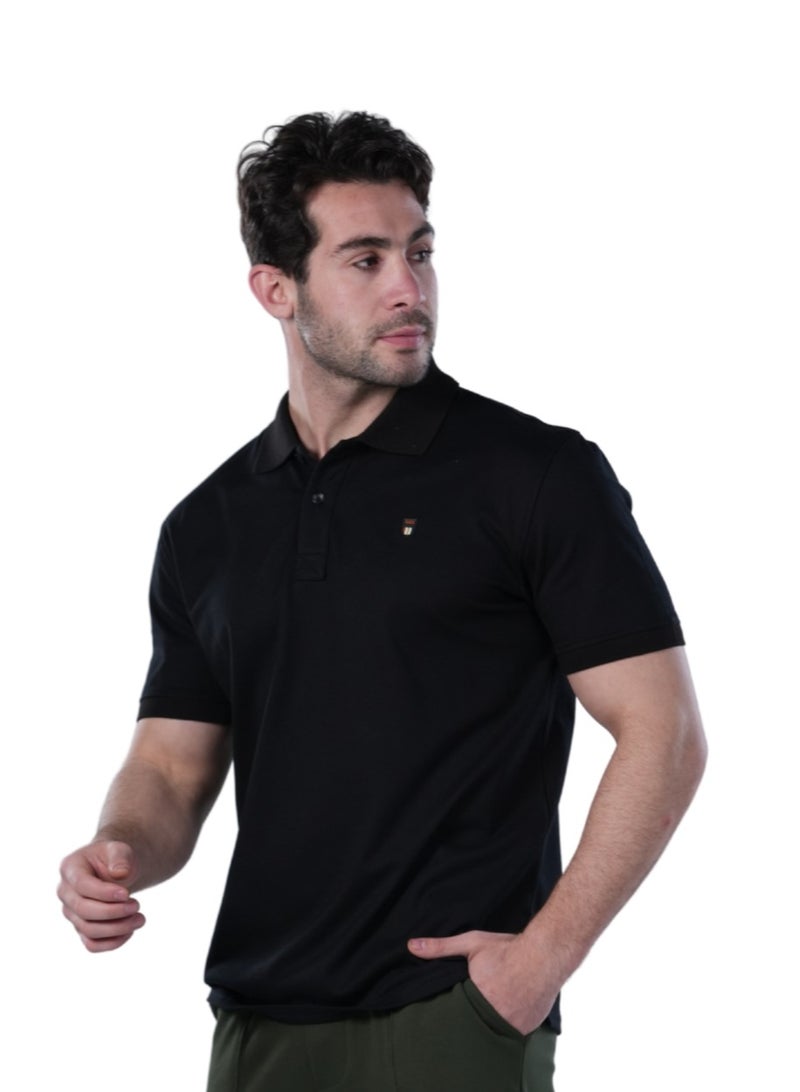 REDCOTTON Classic Fit Polo Shirt - Black  - Image 2