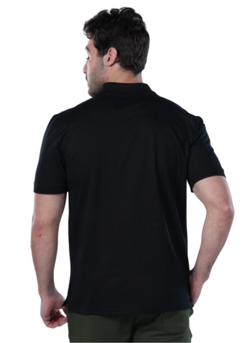 REDCOTTON Classic Fit Polo Shirt - Black  - Image 3