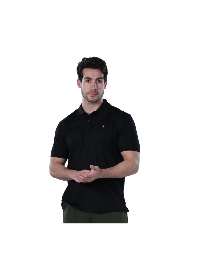 REDCOTTON Classic Fit Polo Shirt - Black  - Image 1