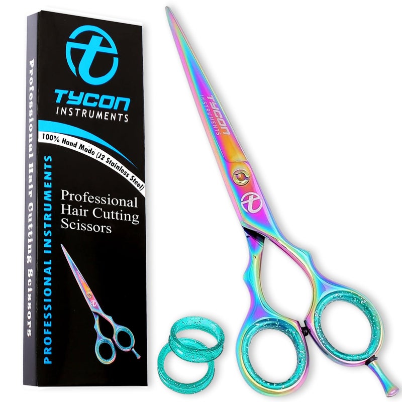 Tycon Instruments Tycon Hair Cutting Scissors Professional 6.5" â€“ Japanese Stainless Steel, 2.7" Razor Edge Blade Barber Scissors â€“ Ergonomic design - Precision Hair Scissors for Smooth Cutting - Salon & Personal Use - Image 1