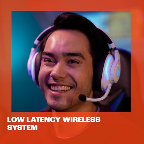 JBL Quantum 910P - Wireless Consol Over-Ear Gaming Headset with Head Tracking-Enhanced, Active Noise Cancelling and Bluetooth, QuantumSPATIAL 360, Hi-Res Certified, Low Latency Wireless (White) - Image 5