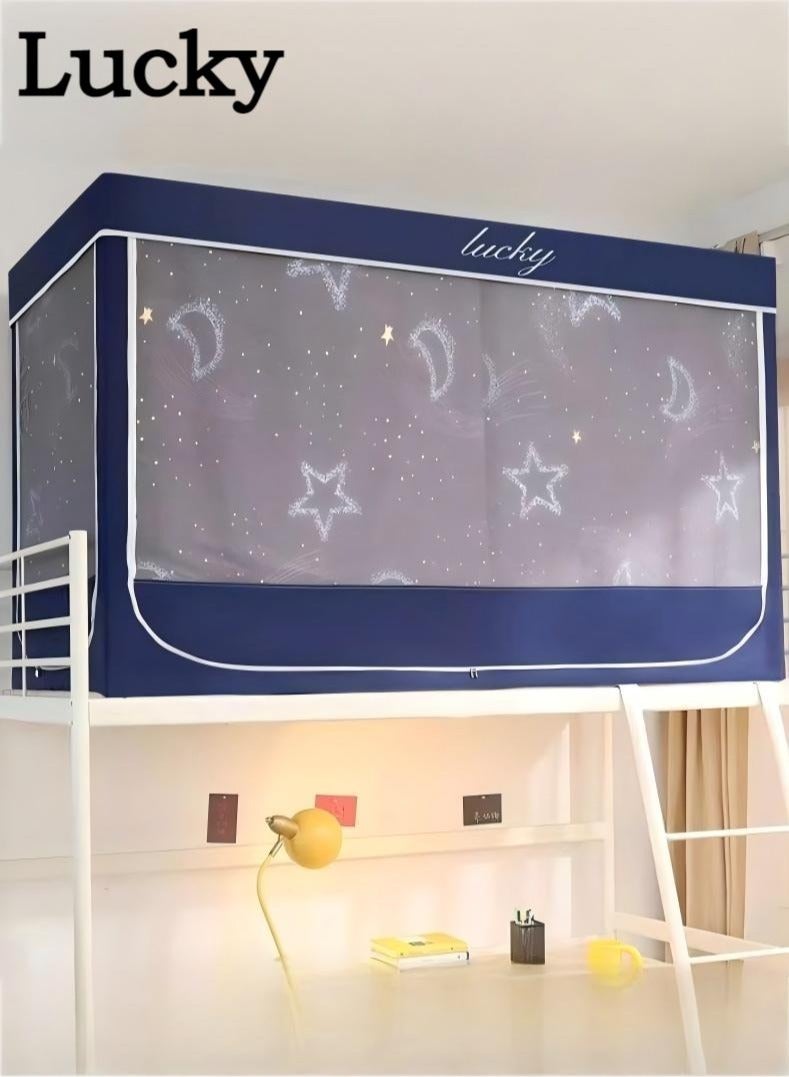 لاكي خيام مظلة السرير ستارة تعتيم ستارة خيمة سرير واحد ستارة قماش تظليل الطالب مظلة السرير ناموسية نوم الطالب حماية الخصوصية - Image 1