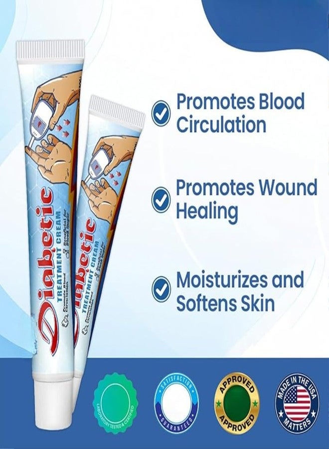 ELOXA Diabetes Treatment Cream - Diabetic Skin Relief & Foot Care Cream | Heals Cracked, Dry Skin & Promotes Circulation | Soothing Moisturizer for Neuropathy, Itching & Numbness - 50g (2) - Image 2