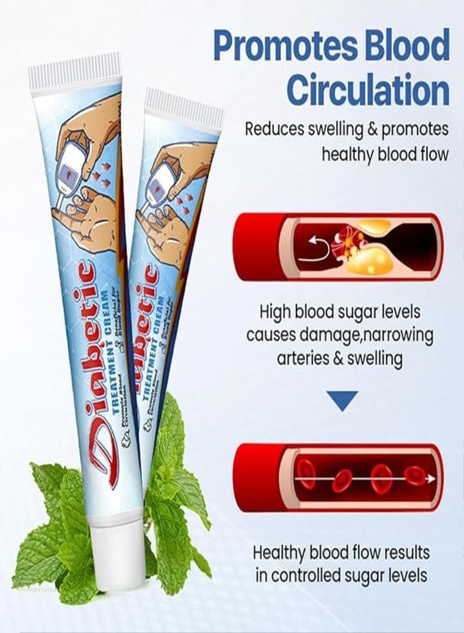 ELOXA Diabetes Treatment Cream - Diabetic Skin Relief & Foot Care Cream | Heals Cracked, Dry Skin & Promotes Circulation | Soothing Moisturizer for Neuropathy, Itching & Numbness - 50g (2) - Image 4