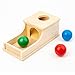 Busy edition Montessori Toys Object Permanence Box Soft Sound Wooden Baby Ball Drop Play for 6 Month 1 2 3 Year Old Toddlers Infant Early Age Toy Red Green Blue - Image 3