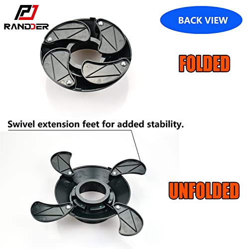 RANDDER Propane Cylinder Base, 16oz/1lb Gas Cartridge ABS Plastic Base Bracket Gas Bottle Fixed Support, Foldable Gas Tank Base Replacement for Camping Hiking Outdoor - Image 3