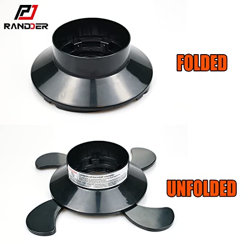 RANDDER Propane Cylinder Base, 16oz/1lb Gas Cartridge ABS Plastic Base Bracket Gas Bottle Fixed Support, Foldable Gas Tank Base Replacement for Camping Hiking Outdoor - Image 2