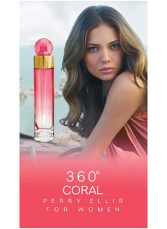 PERRY ELLIS 360 Coral For Women 8.0 Fl Oz Body Mist Clean  - Image 2
