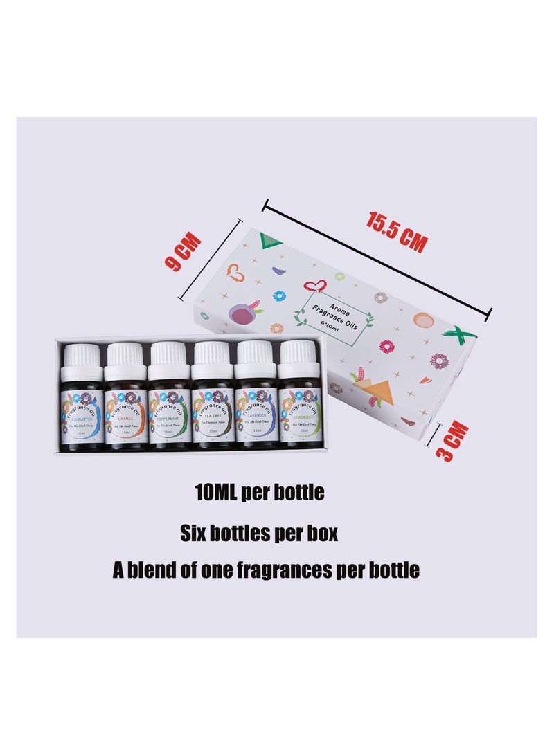 6-Pieces/Set,10ML Essential Oil For Air Humidifier,Flavors Aroma Diffuser Natural Plant Oil,Plant Fragrance Use For Air Fresh or Relieve Stress,6 Aroma - Image 4