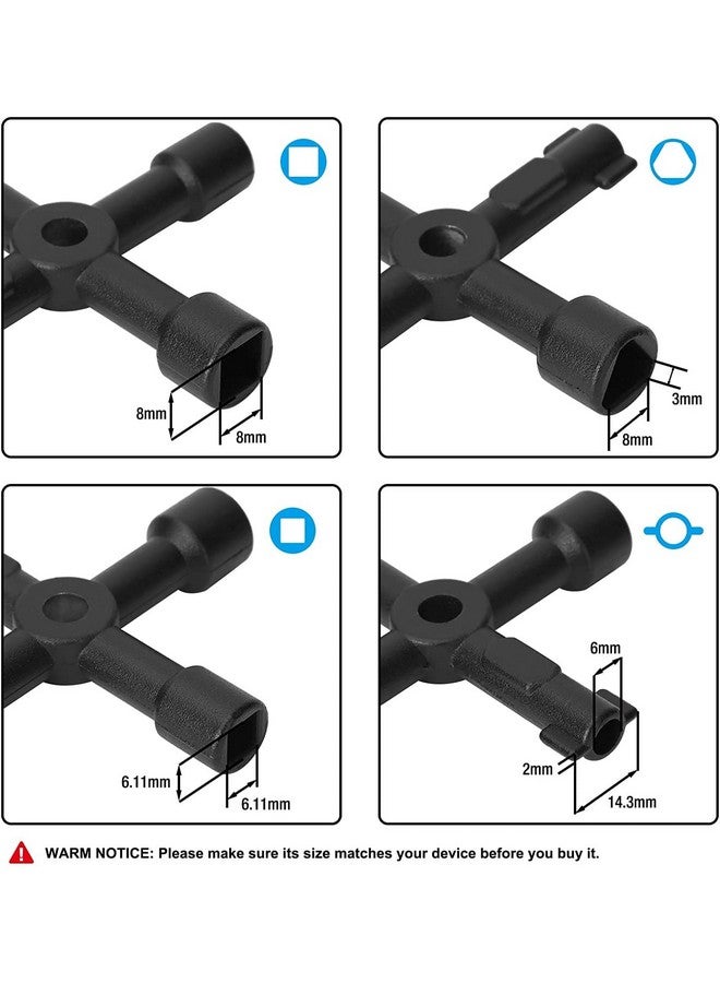 مفتاح متعدد الاتجاهات، 1 (قطعة)، طرف مستدير ومربع ثابت، 120 × 119 مم - Image 3