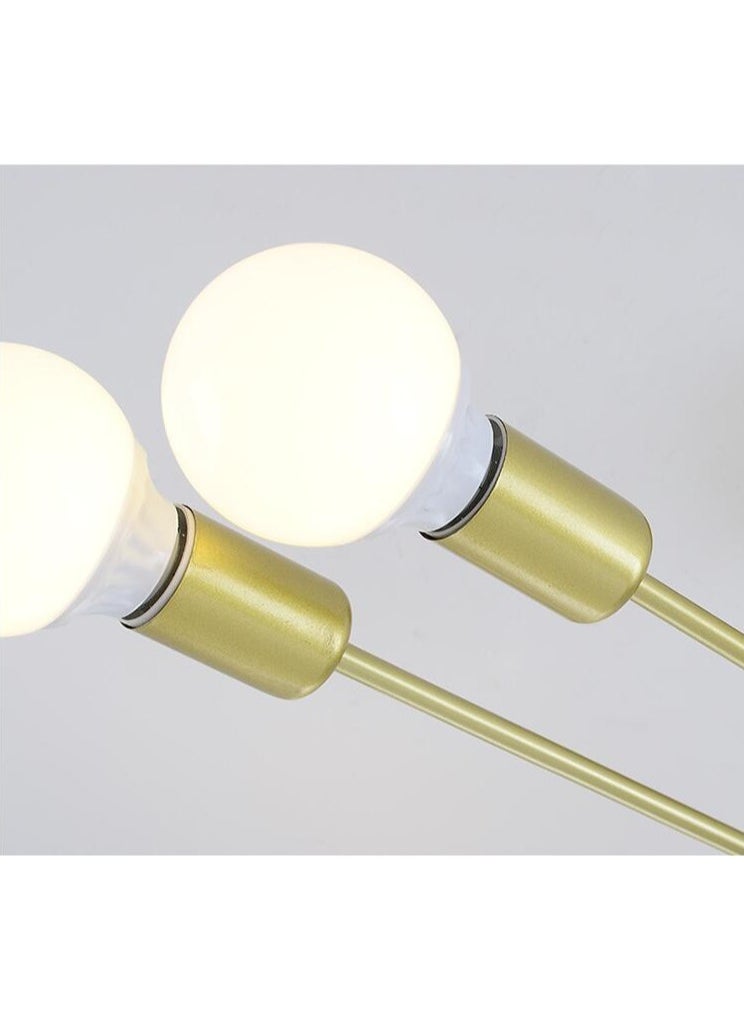 Generic 6 Head Modern Bedroom Chandelier Lighting LED Ceiling Lamp for Living Dining Room, Gold, without bulbs  - Image 4