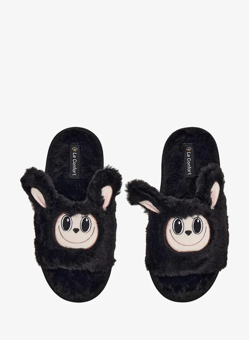 Le Confort Women Faux Fur Bedroom Slides