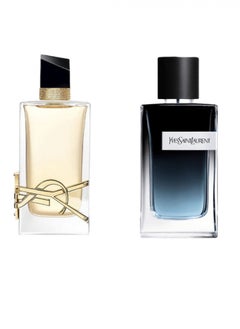 Saint Laurent Package Yves saint Laurent Y for men 100 ML + Liber Yves saint Laurent for women 90 ML 