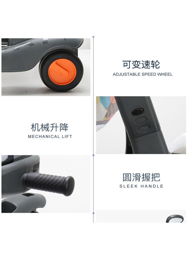 MM Baby Toddler Trolley Toy Baby Toddler Step Aid Anti-rollover Three-in-one Children's Multifunctional Trolley - Image 3