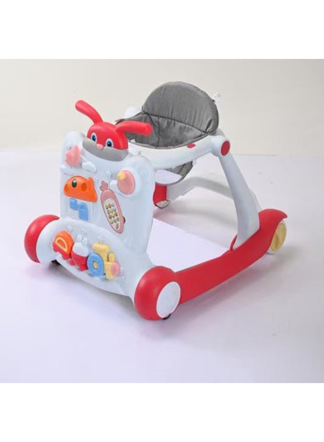 MM Baby Toddler Trolley Toy Baby Toddler Step Aid Anti-rollover Three-in-one Children's Multifunctional Trolley - Image 1