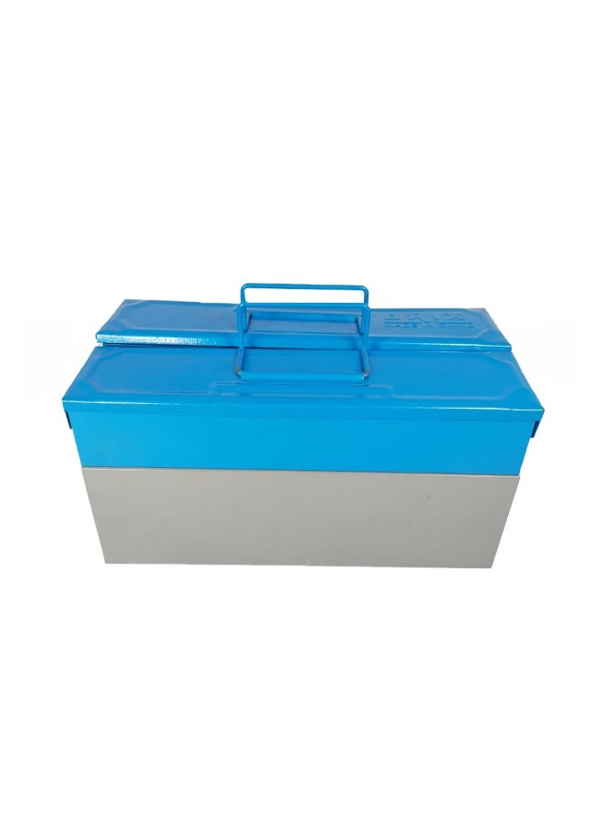 Brix Metal Tool Box with 2-Layer 3-Tray Cantilever Design – Heavy-Duty Iron Storage Organizer for Tools, Craft Supplies, Sewing, Fishing Tackle & Hardware – Portable Toolbox with Reinforced Rivet Structure (33×16×17 cm) - Image 2