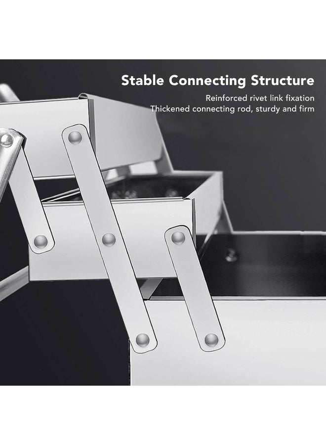 Brix Metal Tool Box with 2-Layer 3-Tray Cantilever Design – Heavy-Duty Iron Storage Organizer for Tools, Craft Supplies, Sewing, Fishing Tackle & Hardware – Portable Toolbox with Reinforced Rivet Structure (33×16×17 cm) - Image 5