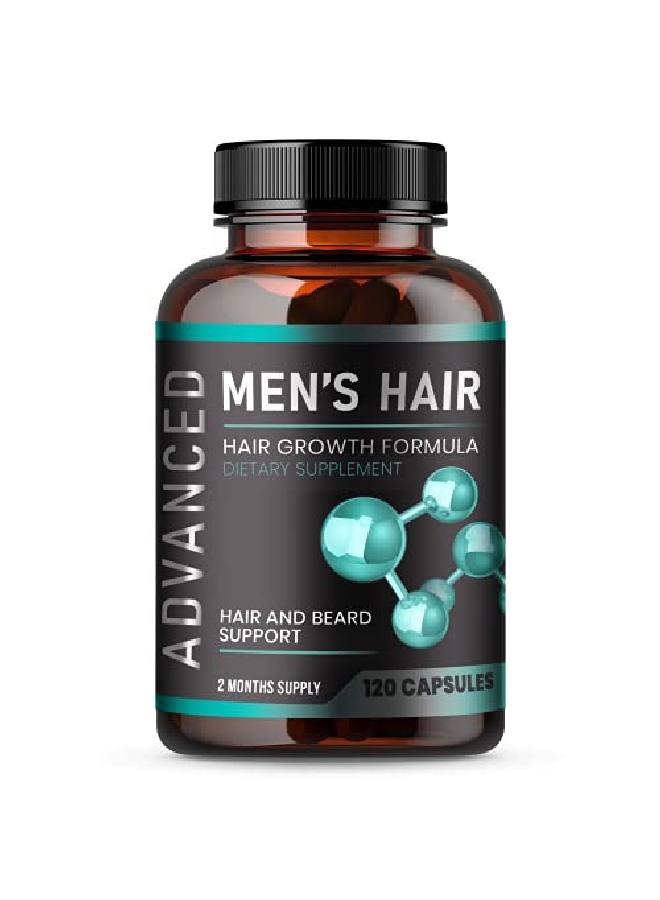 NutraPro Hair Growth Vitamins For Men Anti Hair Loss Pills. Regrow Hair & Beard Growth Supplement For Volumize Thicker Hair.Stop Hair Loss And Thinning Hair With Biotin & Saw Palmetto Hair Vitamins.120 Caps  - Image 1