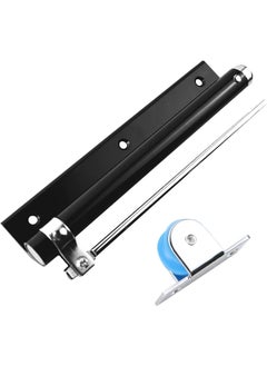 zarini Zarini Commercial Grade SelfClosing Door Closer Safety Spring Mechanism for MediumWeight Hinged Doors Easy Installation Black Aluminum Alloy  - Image 4