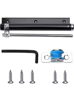 zarini Zarini Commercial Grade SelfClosing Door Closer Safety Spring Mechanism for MediumWeight Hinged Doors Easy Installation Black Aluminum Alloy  - Image 5