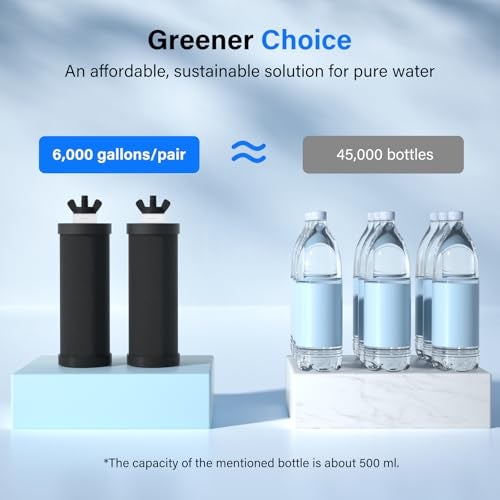 Purewell PF-3 Black 3-Stage Composite Purification Elements, Replacement Filters for ProOne® and Berkey® Filters, ProOne® or Berkey® Big+ Water Filter System and Purewell System (2 Pack, K Series) - Image 5