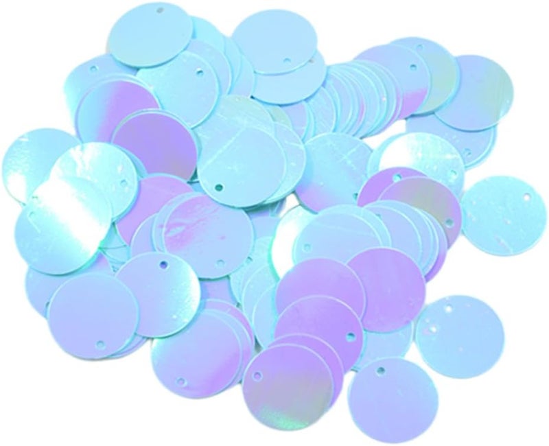 klarako 16mm Mini Tiny Flat Sequins Multi Colors. Loose Sequins for Embroidery, Applique, Arts, Crafts and Embellishments 10 Grams  Blue - Image 1