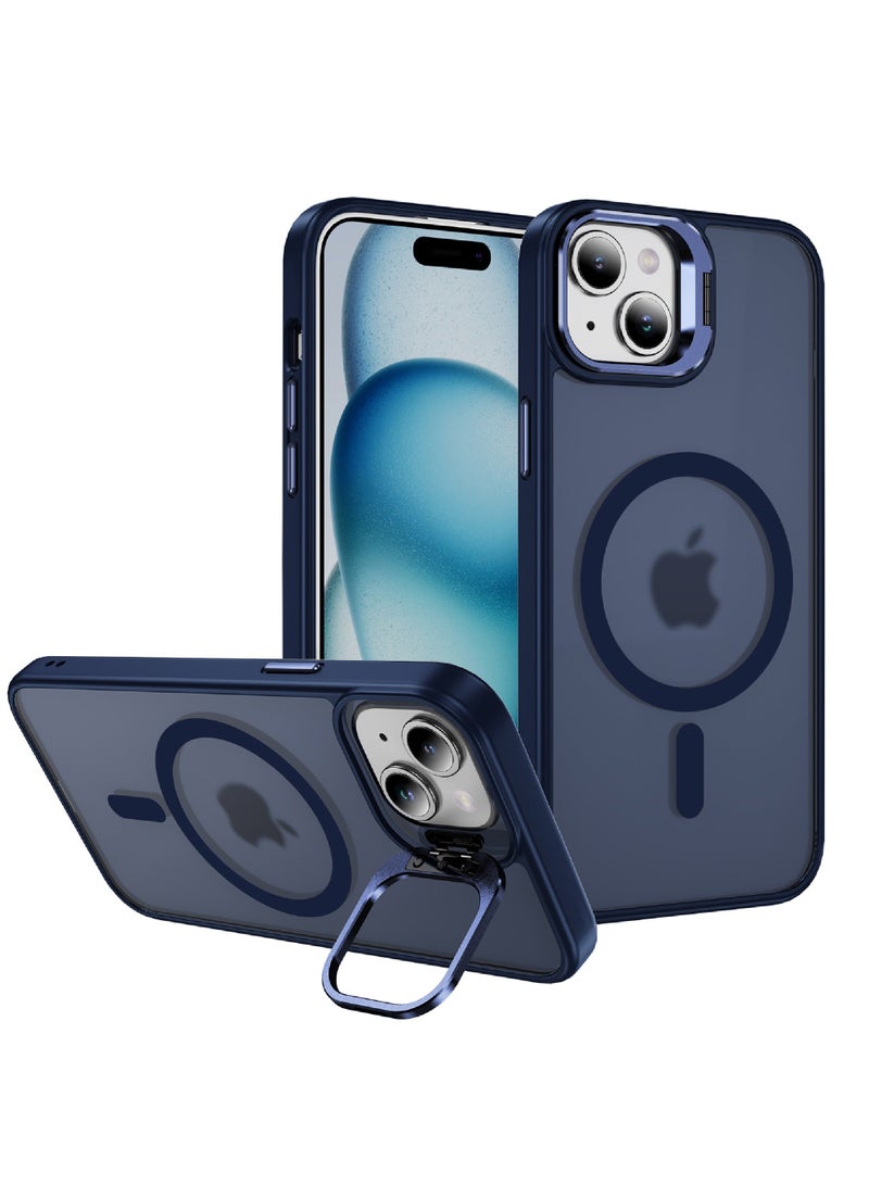 For iPhone 15 Case Compatible with MagSafe Military-Grade Protective Case Built-In Stash Stand Phone Case Scratch-Resistant Back Cover Classic Series  - Image 1